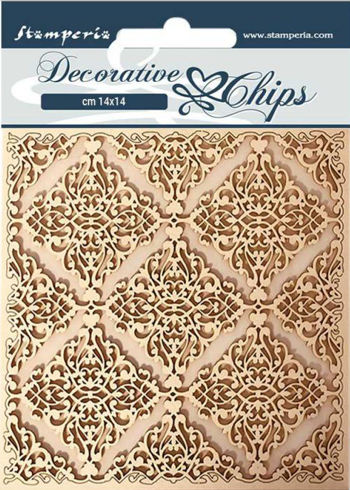 Stamperia Decorative Chips  - Sleeping Beauty Texture
